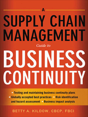 cover image of A Supply Chain Management Guide to Business Continuity